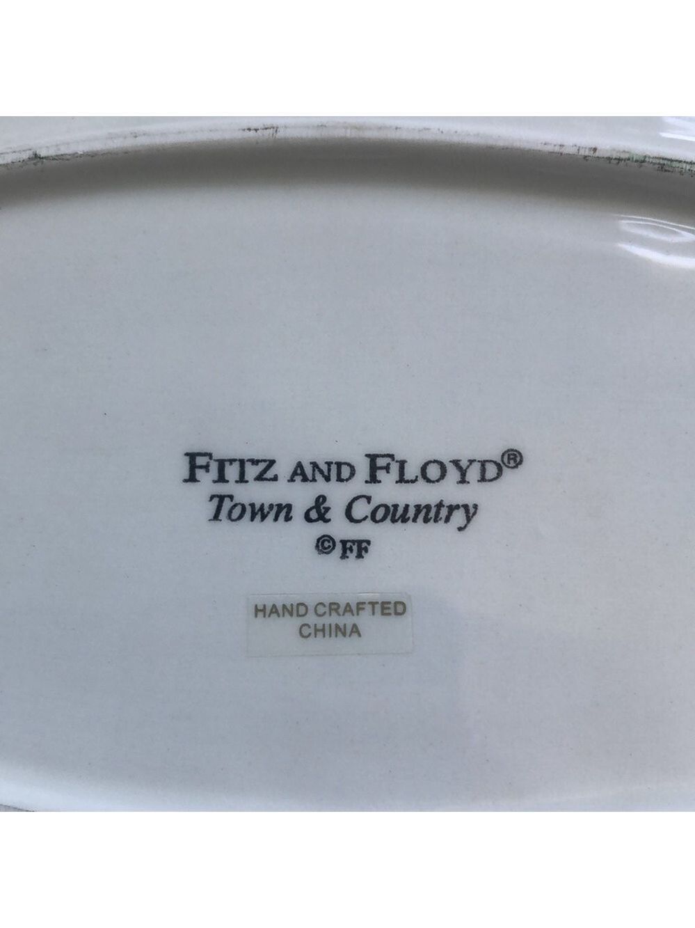 Fitz and Floyd Town Country Bless This House Ceramic Oval Plate - Picture 4 of 8